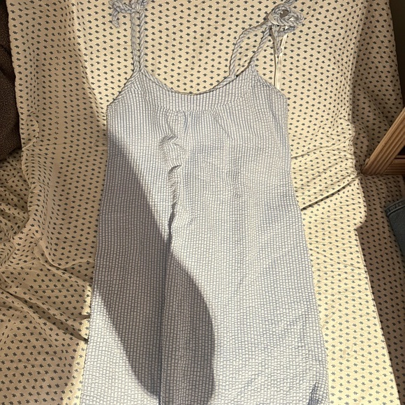 Mini striped dress - Picture 1 of 5